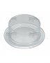 2-GR Clear Round Bird Dish w/Base