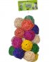 Happy Beaks Colored Vine Ball Foot Toy
