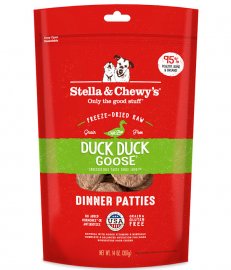 Stella & Chewys Duck Duck Goose Freeze-Dried Dinner Patties