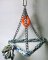 Paradise Tri-Chain Pyramid Rope Bird Swing