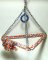 Paradise Tri-Chain Pyramid Rope Bird Swing