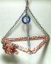 Paradise Tri-Chain Pyramid Rope Bird Swing
